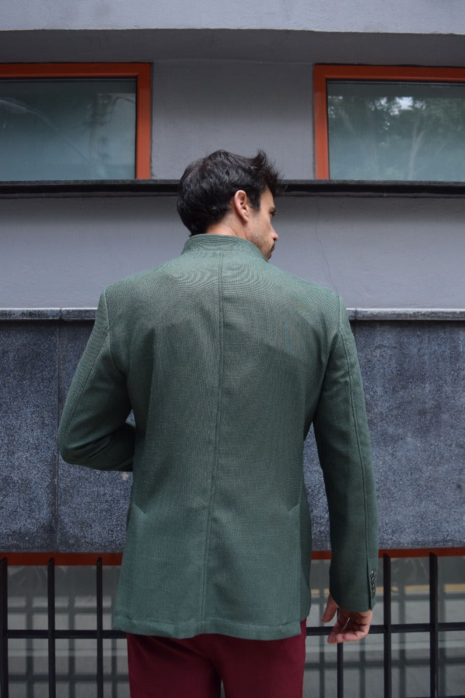 Saco Cuello Mao Verde