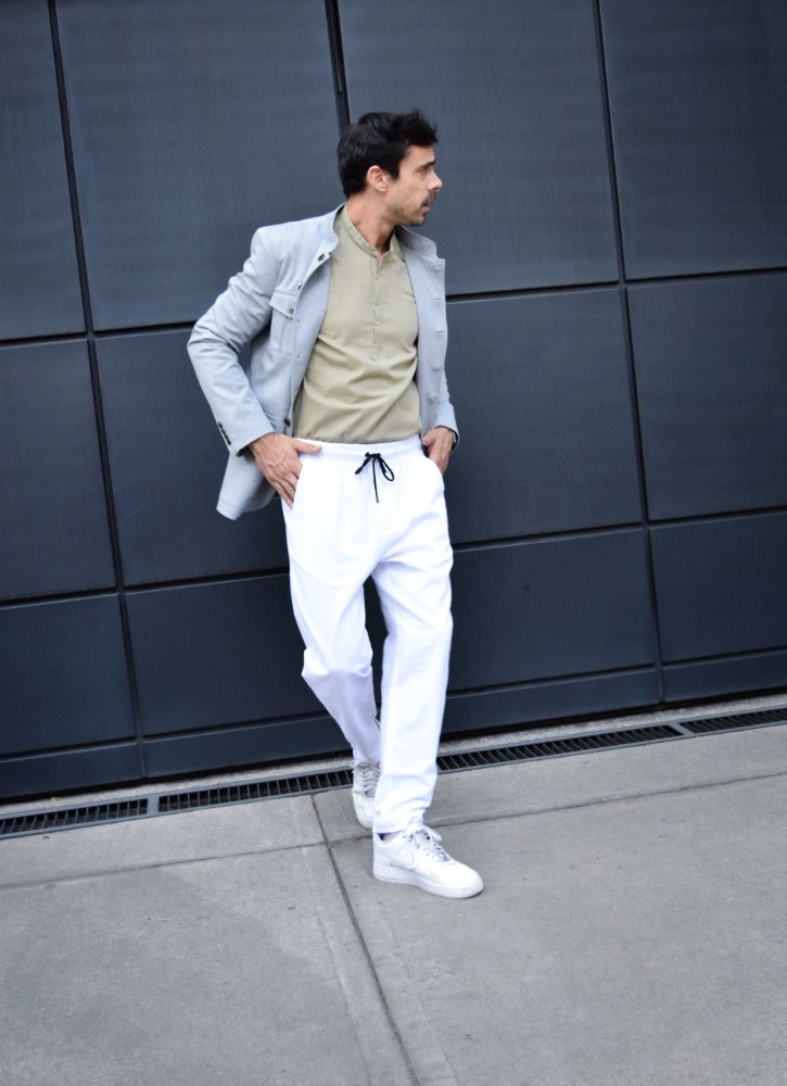 Saco Cuello Mao Gris