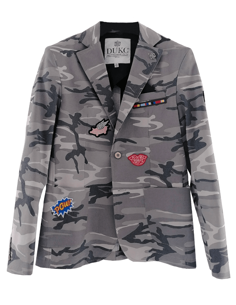 Saco camuflaje con Parches