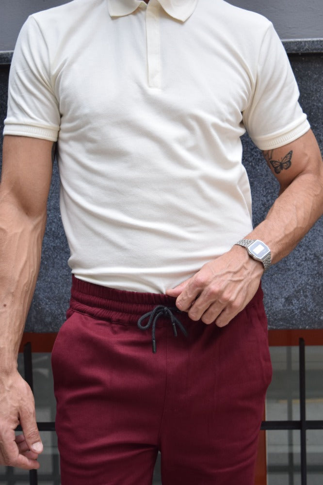 Playera Polo Ivory